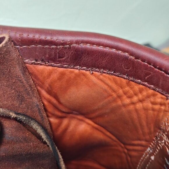 Whites Boots Mens Size 11 D Wedge Red Dog Roughout Leather Lace to Toe PNW Work - Picture 8 of 13